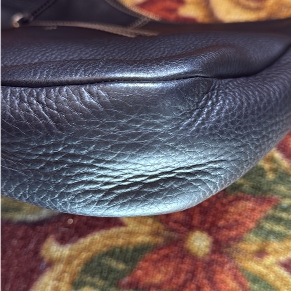 Dooney & Bourke Hobo Handbag Armbag Purse Black Pebble Leather - Picture 7 of 16